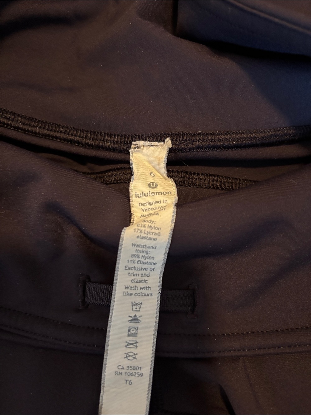 lululemon athletica plum run leggings full length size 6 - Picture 5 of 5